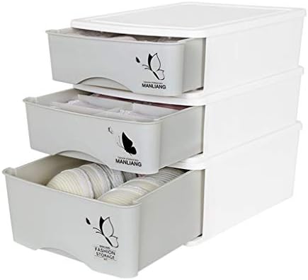 Drawer Organisers Closet Dividers Underwear Storage Box Plastic Storage Case for Bras Underwear Socks (Color : Size : Butterfly) (Blue Butterfly)