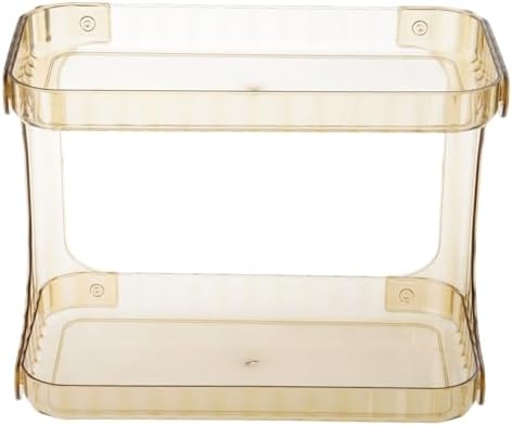 Double Deck Bathroom Shelf Strong Frame PET Easy Installation Space Saving Storage Rack