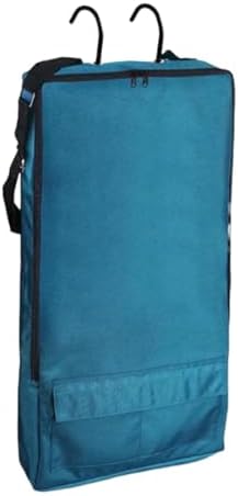 kowaku Bridle Bag,with 3 Prong Tack Rack Spacious Organizer Horse Tack Carry Bag, Horse Bridle Bag, for Harness, Bits, Headstalls, Blue