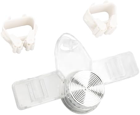 Wall Mount Broom Holder, Powerful Suction Cup Organizer with Two Hangers, Sturdy PET Construction for Bathroom, Kitchen, Laundry Room (Clear White)