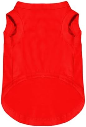 Custom Dog Shirt,Personalized Pet Vest Apparel with Name Text Photo Image,Lightweight Breathable PuppysKitten Variousize,Red
