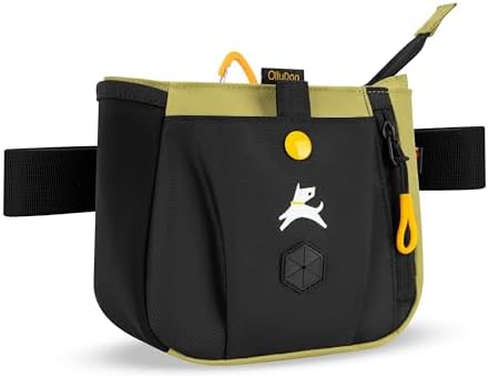 OllyDog Backcountry Day Bag | Dog Training Treat Pouch | Eco-Friendly Recycled Fabric Fanny Pack with Zipper Closure, Built-in Poop Bag Dispenser & Adjustable Waist Belt (Alchemy)