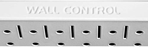 Wall Control 30-WRK-400WB Standard Workbench Metal Pegboard Tool Organizer,White/Black