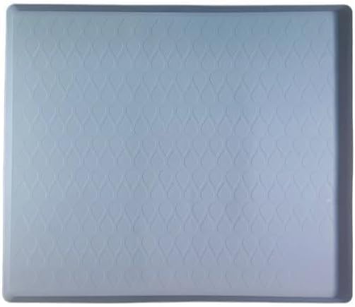 Under Sink Mat, Silicone Waterproof Cabinet Liner 22 x 19 x 1 in, Large Spill Protection Drip Tray with 1 in Raised Edge, Easy to Clean Gray Shelf Liner for Kitchen, Bathroom, Utility Room