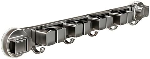 Duty Aluminum Suction Broom Holder for Bathroom Garage Without Drilling Needed Multi Hook Bathroom Planner