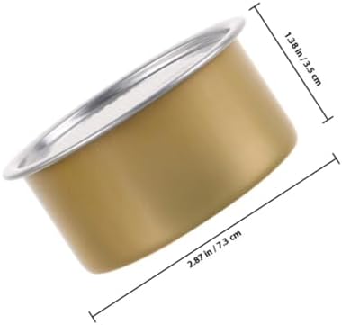 6pcs 100ml Aluminum Tin Canisters with Easy-tear Lids Small Metal Food Storage Containers for Cake Cat Food Holder Dog Treat Organizer Airtight Pet Storage Jars