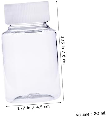 Healifty 30pcs Container Bottles for Medicine Vitamins and Tablets with Screw Lids and Leakproof Storage for Solid and Liquid Items