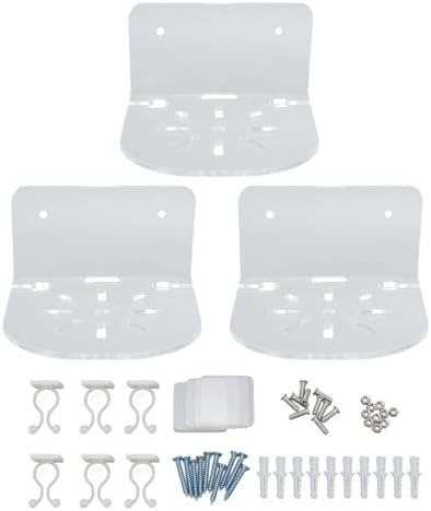 Wall Mount Camera Shelf, Transparent Floating Shelf with Acrylic for Security Cameras, Key Holders, and Baby Monitors, Ideal for Living Rooms, Bedrooms, and RVs