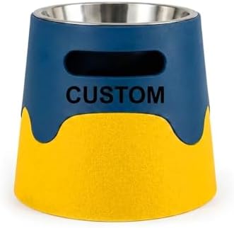 Customizable pet Name Elevated Pet Bowl Stand