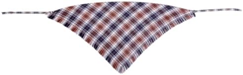 Fall Dog Bandana Autumn Thanksgiving Plaid Reversible Triangle Bibs Scarf