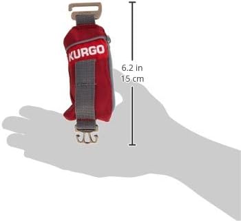 Kurgo Duty Bag Dog Poop Bag Dispenser | Compact Hands-Free Waste Holder With Carry Hook, Fits Rope or Flat Leashes, Machine-Washable Pouch, Includes 15 Bags