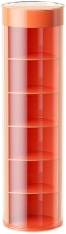 Underwear Drawer Organizer Box with Lid, Multi Grid Pet PP Orange