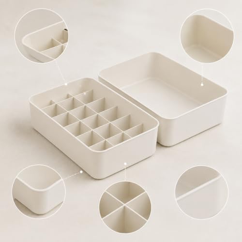 Drawer Organizer for Closet Storage, Stackable Drawer Divider for Underwear and Socks, for Clothing