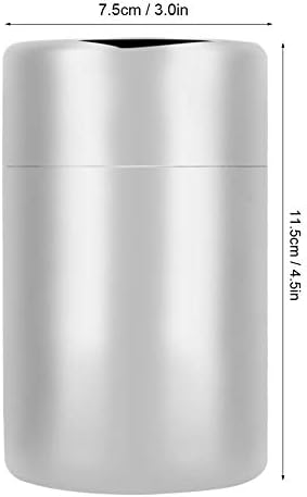 AUNMAS Tea Canister, Double Seal Stainless Steel Tea Tin with Lids Storage Jar for Loose Tea Coffee Candy and Spices, 304 Stainless Steel, S (400ml) / L (550ml)