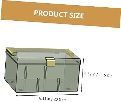 Capacity Portable Medicine Storage Box with Handle Durable Pet Material for Home and Travel Use Multi-Functional Sundries Organizer
