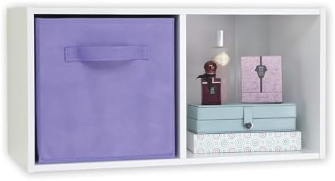 ClosetMaid 3878 Cubeicals Fabric Drawer, Light Purple, 2-Pack