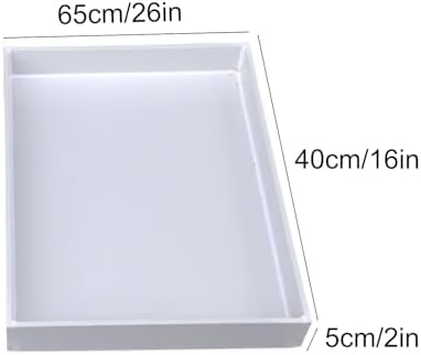 Large Leak-Proof Water Tray, PP Plastic Drip Pan for Labs, Kitchens & Homes - Durable, Sealed Design (65x40cm/26x16in) - Ideal for Mess-Free Cleanups