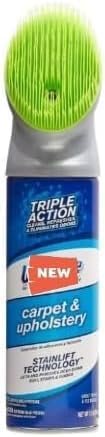 Woo-lite Carpet and Upholstery Foam Cleaner with Built-in Brush, Triple Action Stainlift Technology for Stairs, Fabrics, Pet Odors