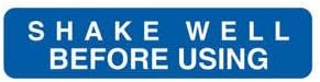 Tabbies V-FP110 Shake Well Veterinary Labels, 500 Count, Blue, 1-5/8 x 3/8 Inch, Self-Adhesive Vet Care Instruction Stickers for Animal Charts