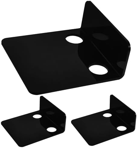 Vaguelly 3pcs Monitor Riser Wall Mount Bracket Floating Shelf for Security Camera