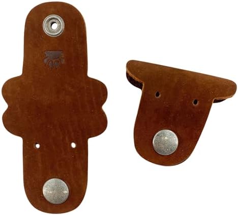 Taco Dog, Dog Cord Keeper Handmade from Full Grain Leather - Wrap Up Your Cables, Earbuds, Headphones, Chargers - Clip The Snaps Together for Easy Management and Travel - 2 Pack (Swayze Suede)