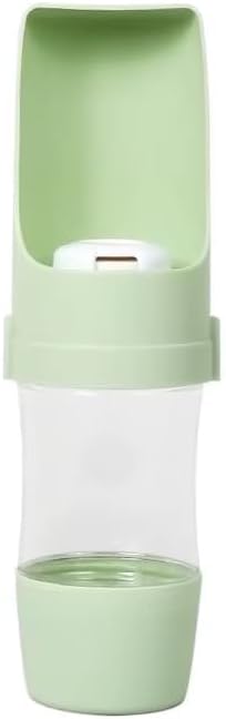 Dog Water Bottle Portable -Travel Water with Food Container, Leak Proof and Lightweight Water Bottle for Dogs,Dog Stuff Accessories Items,Lightweight & Convenient for Outdoor (Green, Small)
