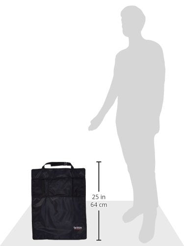 Britax Kick Mat Seat Protectors, 2-Pack | Water-Resistant + Machine Washable + Pocket Storage Organizer , Black