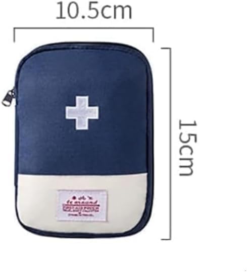 4 Pcs Empty Travel Portable Mini First Aid Pouch, Outdoor First Aid Medical Rescue Bag Multi-Function Emergency Medicine Storage Organizer Bag Household Supplies (Small)