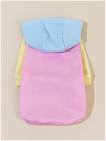 QWINEE Basic Dog Hoodie Sweatshirt Puppy Sweater Warm Cat Costumes Pet Clothes for Chihuahua Puppy Kitten Small Medium Dogs Pink X-Small