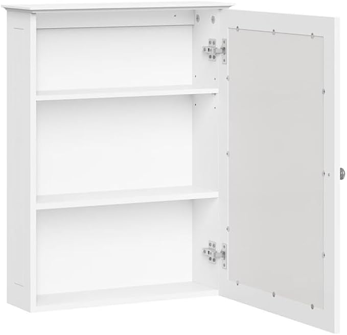 medicine cabinet replacement shelves (14 inch - 1 pack), White