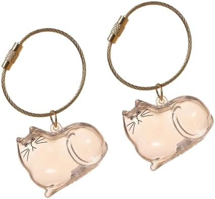 2PCS Clear Puppy Hair Storage Bottle Twist Open Keepsakes Ornament For Cats Owners Decorative Wall Hanging Pet Hair Collectible