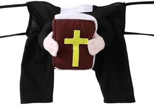 Halloween Pet Costume Outfit for Dog Cats Stand Bible Cosplay Photo Ready Apparel