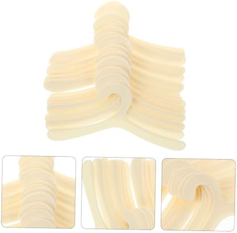 Happyyami 20pcs Pet Clothes Hangers Compact Dog Apparel Rack Lightweight and Sturdy Storage for Organizing Pet Costumes Plastic Clothes Hangers for Dogs