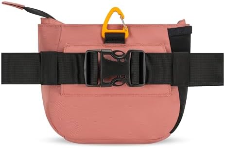 OllyDog Backcountry Day Bag | Dog Training Treat Pouch | Eco-Friendly Recycled Fabric Fanny Pack with Zipper Closure, Built-in Poop Bag Dispenser & Adjustable Waist Belt (Desert)