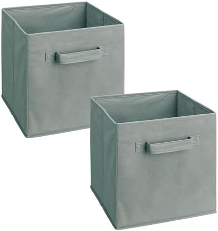 ClosetMaid 18657 Cubeicals Fabric Drawer, Gray, 2-Pack