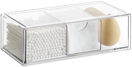 Efficient Makeup Storage Holder Drawer Divider Space Saving Clear Drawer Divider Box for Makeup and Small Item Small Item Storage Container