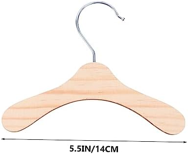 10pcs Pet Clothes Hanger Rack Wooden Dog Apparel Organizer for Home Easy to Install Lightweight and Compact for Keeping Pet Costumes Neat and Dry