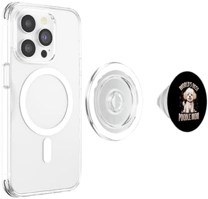 Toy Poodle Dog Breed Pet World's Best Poodle Mom PopSockets MagSafe PopGrip for iPhone