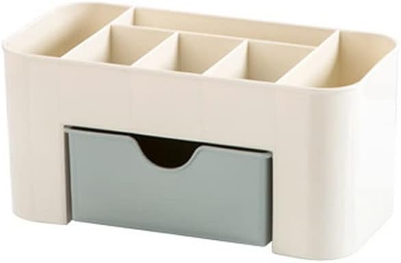 Plastic Cosmetic Storage Box Drawer Storage Box Drawer Divider Cosmetics Jewelry Storage Box Series Household Storage Drawer (Color : Blue) (Blue)