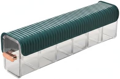 Clear PET Plastic Storage Box with Dividers, Stackable Organizer for Socks & Underwear, Drawer Bin (1 Pack)