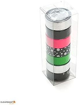ClearBags 2" x 2" x 6" Crystal Clear Pop & Lock Box (25 Boxes) | Clear Plastic Boxes for Christmas Weddings Parties | Party Favor Box for Macarons Ornaments Gifts Candy Cookies | PLB137