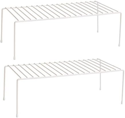 Kitchen Cupboard Organiser [2 Pack], Kitchen Cupboard Storage Shelf Rack