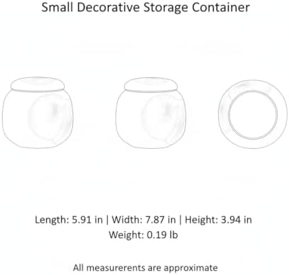 Securely Store Small Items in This Compact PET Plastic Decorative Box, 6.76 fl oz Capacity (1 Piece)