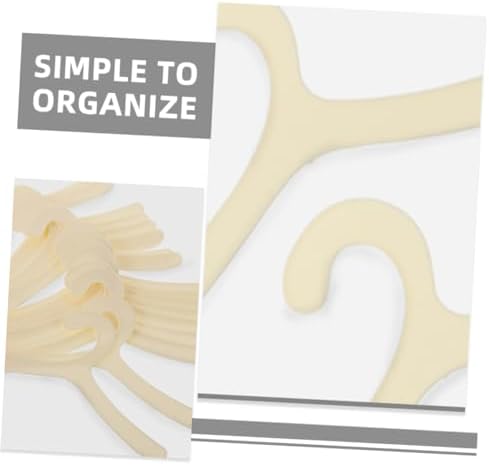 Milisten 12Pcs Mini PET Clothes Hangers 19cm Adjustable Dog and Cat Apparel Drying Rack Non-Slip Plastic Hangers for Organizing Small PET Clothing