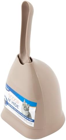 Petmate Scoop N' Hide Cat Litter Scoop with Discreet Holder; Titanium