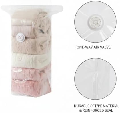 3D Cubic Profile Space Saver Bags, Manual Compression Storage for Travel and Closet Organization, Durable PET PE Material (1 PC)