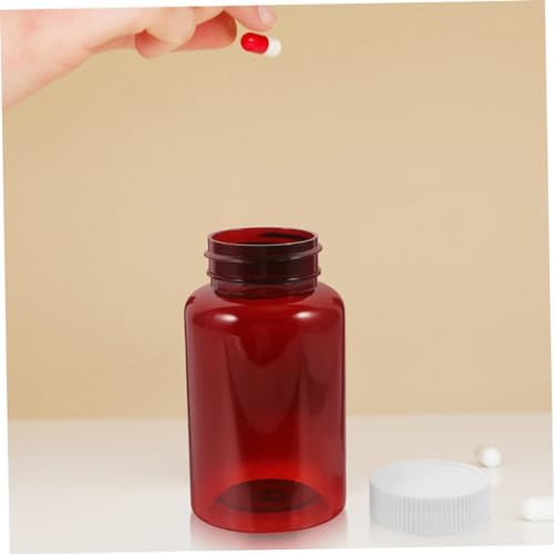 16pcs Pill Bottles Lids for Medication Storage Light-Blocking Containers for Safe Travel and Organization of Pills and Vitamins
