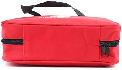 First Aid Bag First Aid Kit Empty Medical Storage Bag Red Trauma Bag for Emergency First Aid Kits Car Workshop Cycling Outdoors (Red 1PC)