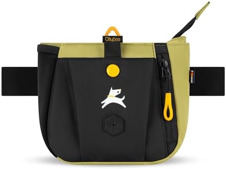 OllyDog Backcountry Day Bag | Dog Training Treat Pouch | Eco-Friendly Recycled Fabric Fanny Pack with Zipper Closure, Built-in Poop Bag Dispenser & Adjustable Waist Belt (Alchemy)