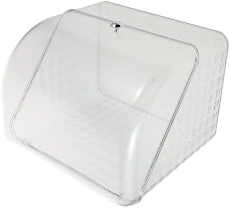 SEWACC Countertop Makeup Organizer Box with Lid, Pet Pp Storage | Spacious Categorization, Elegant Luxury Style, Dustproof Protection, Vanity Desktop Bathroom Use